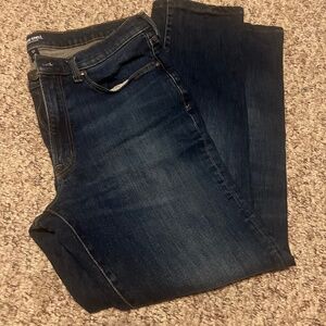 Mens Lands End dark wash Jeans size 37x32